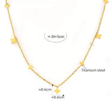18K Gold-Plated Minimalist Necklace - Trendsi - Flyclothing LLC