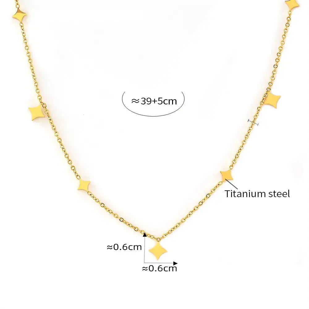 18K Gold-Plated Minimalist Necklace - Trendsi - Flyclothing LLC