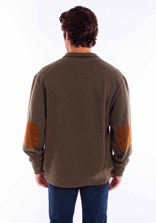 Scully Leather Farthest Point Pullover Quarter Zip/Button Sweater - Scully Leather