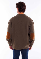 Scully Leather Farthest Point Pullover Quarter Zip/Button Sweater - Scully Leather