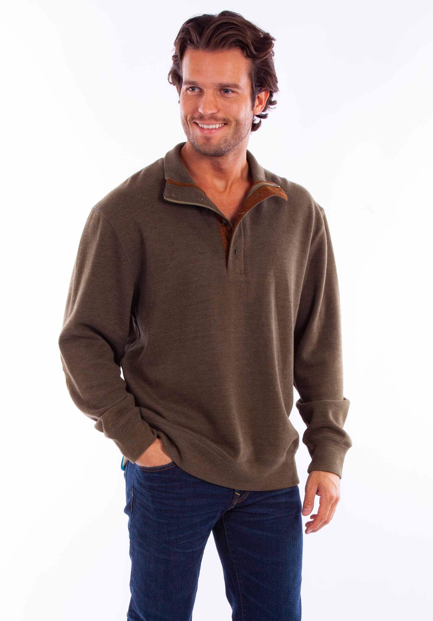 Scully Leather Farthest Point Pullover Quarter Zip/Button Sweater - Scully Leather - Flyclothing LLC