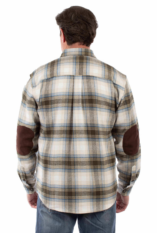 Scully Leather Olive BRAWNY FLANNEL Jacket Scully Leather