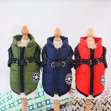 Waterproof Dog Clothes Winter Dog Coat With Harness Warm Pet Clothing Big Dog Jacket Chihuahua Labrador Coat Costume - My Store - Flyclothing LLC