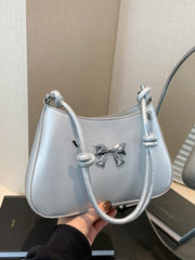Bow PU Leather Knotted Strap Handbag - Trendsi
