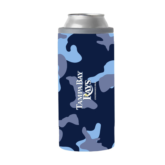 Tampa Bay Rays 12oz Camo Slim Can Coolie - Logo Brands - Flyclothing LLC
