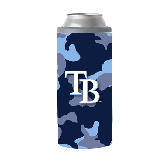 Tampa Bay Rays 12oz Camo Slim Can Coolie - Logo Brands - Flyclothing LLC