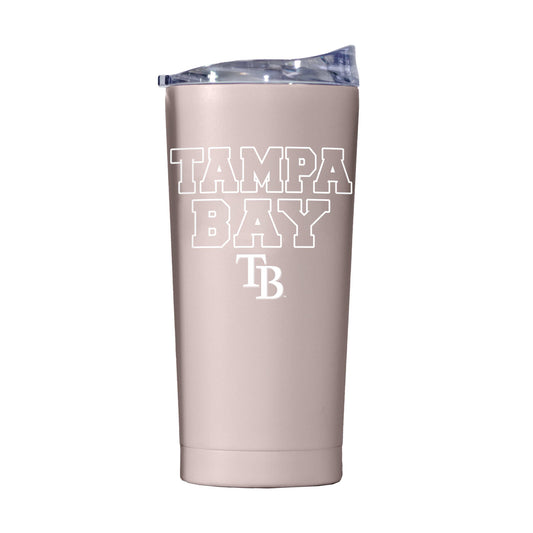 Tampa Bay Rays 20oz Stencil Powder Coat Tumbler - Logo Brands - Flyclothing LLC