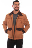 farthest point tan canvas w/leather trim - Scully Leather