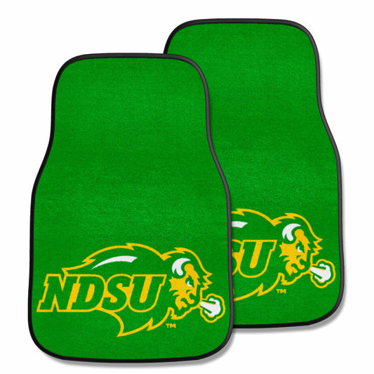 North Dakota State Bison Front Carpet Car Mat Set - 2 Pieces - North Dakota State