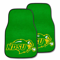 North Dakota State Bison Front Carpet Car Mat Set - 2 Pieces - North Dakota State