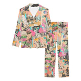 Baha Ranch Retro Pop Western Collage Pajama Set - Baha Ranch Western Wear - Flyclothing LLC