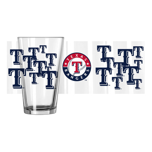 Texas Rangers 16oz Scatter Pint Glass - Logo Brands - Flyclothing LLC