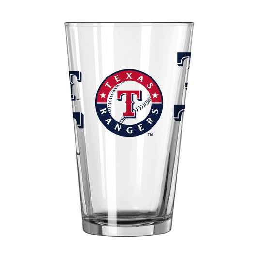 Texas Rangers 16oz Scatter Pint Glass - Logo Brands - Flyclothing LLC