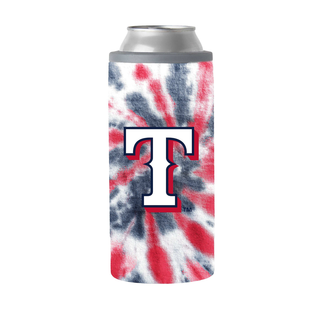 Texas Rangers 12oz Tie Dye Slim Can Coolie - Logo Brands - Flyclothing LLC