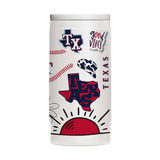 Texas Rangers 12oz Native Powdercoat SlimCan Coolie - Logo Brands - Flyclothing LLC