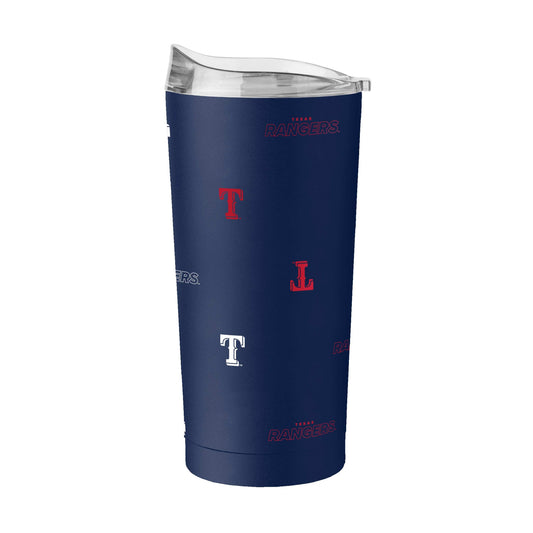 Texas Rangers 20oz Step And Repeat Powder Coat Tumbler - Logo Brands - Flyclothing LLC