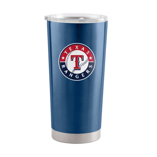 Texas Rangers Circle logo 20oz Stainless Tumbler - Logo Brands - Flyclothing LLC