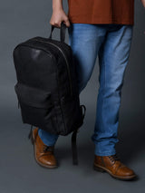 NoirTrek Leather Backpack 1.0 - Classy Leather Bags - Flyclothing LLC