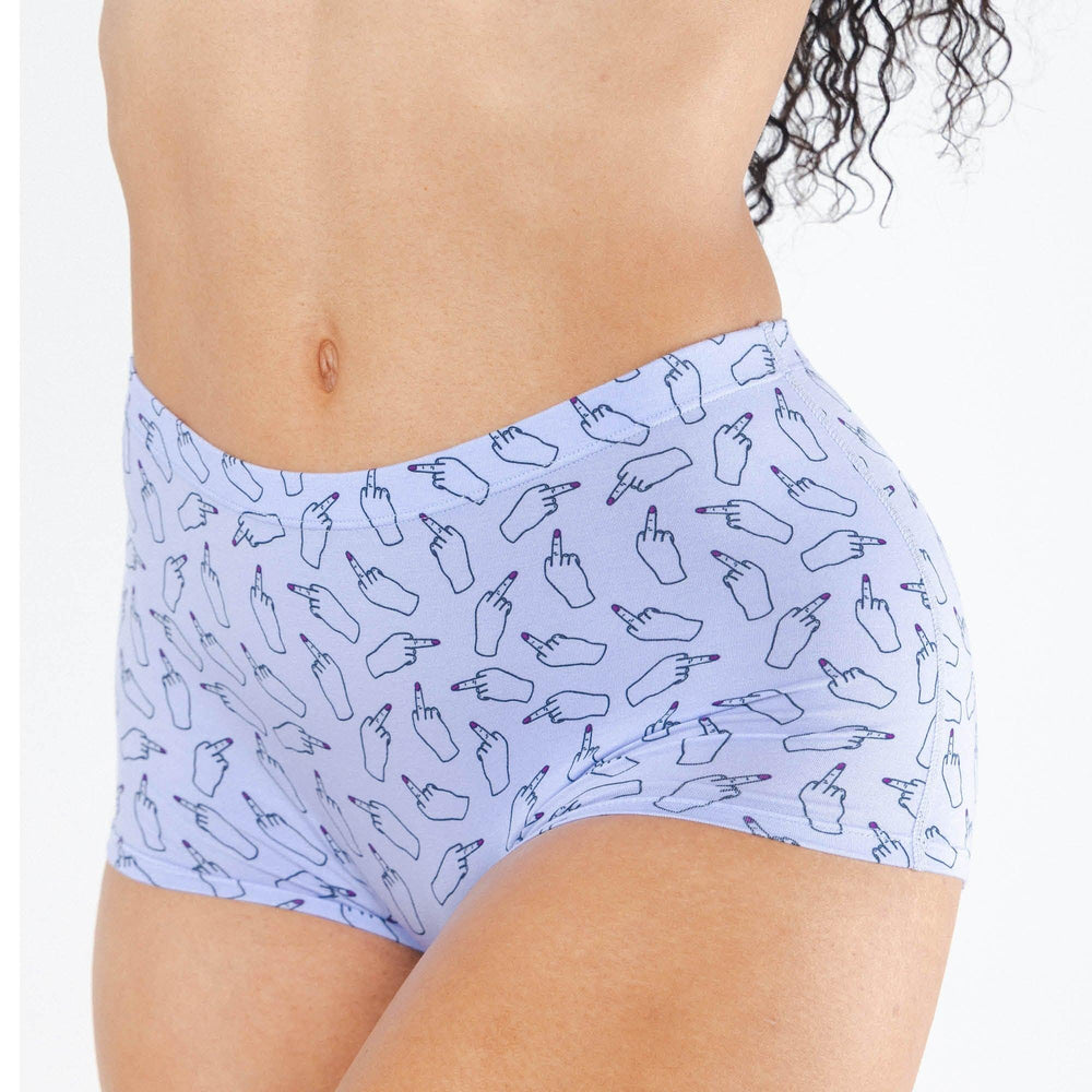The Little Birdy | Middle Finger Modal Boyshort Underwear - Shinesty - Flyclothing LLC