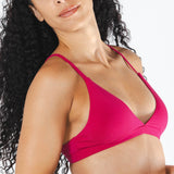 The Begonia | Hot Pink Tonal Boob Hammock™ Triangle Bralette - Shinesty - Flyclothing LLC