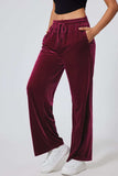 Drawstring Waist Wide Leg Active Pants - Trendsi - Flyclothing LLC