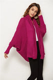 Angel Wings Open Front Batwing Sleeve Cardigan - Trendsi