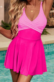 Crisscross V-Neck One-Piece Swimwear - Trendsi - Flyclothing LLC
