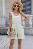 V-Neck Adjustable Strap Romper - Trendsi