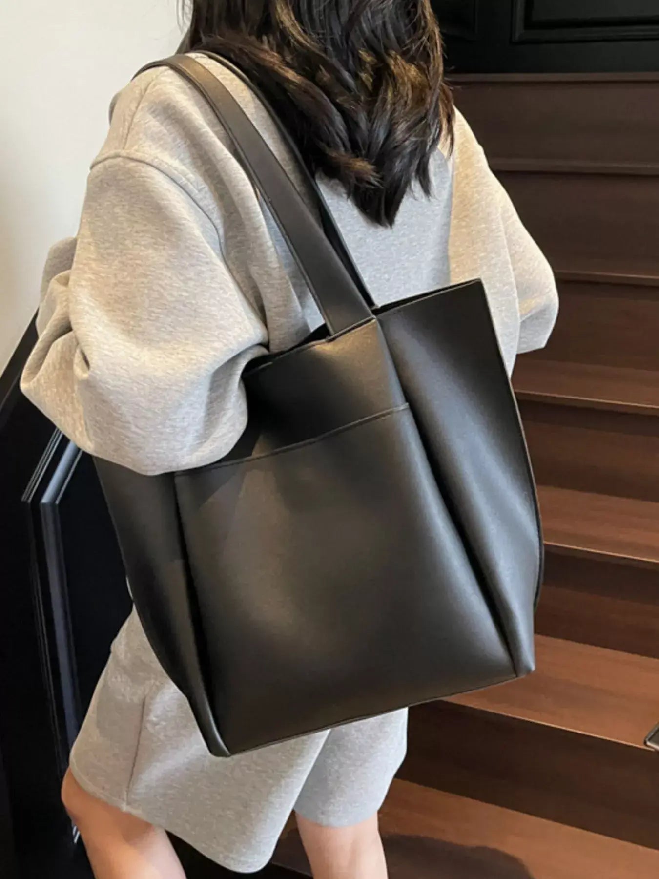 PU Leather Shoulder Bag - Trendsi - Flyclothing LLC