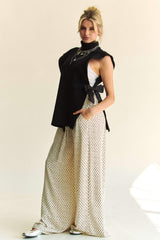 Davi & Dani Side Split Turtleneck Sleeveless Knit Top - Trendsi - Flyclothing LLC