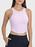 Round Neck Racerback Active Tank - Trendsi - Flyclothing LLC