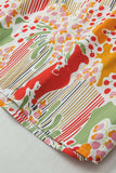 Printed Notched Short Sleeve Blouse - Trendsi - Flyclothing LLC