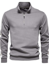 Men's Contrast Striped Long Sleeve Sweatshirt - Trendsi - Flyclothing LLC