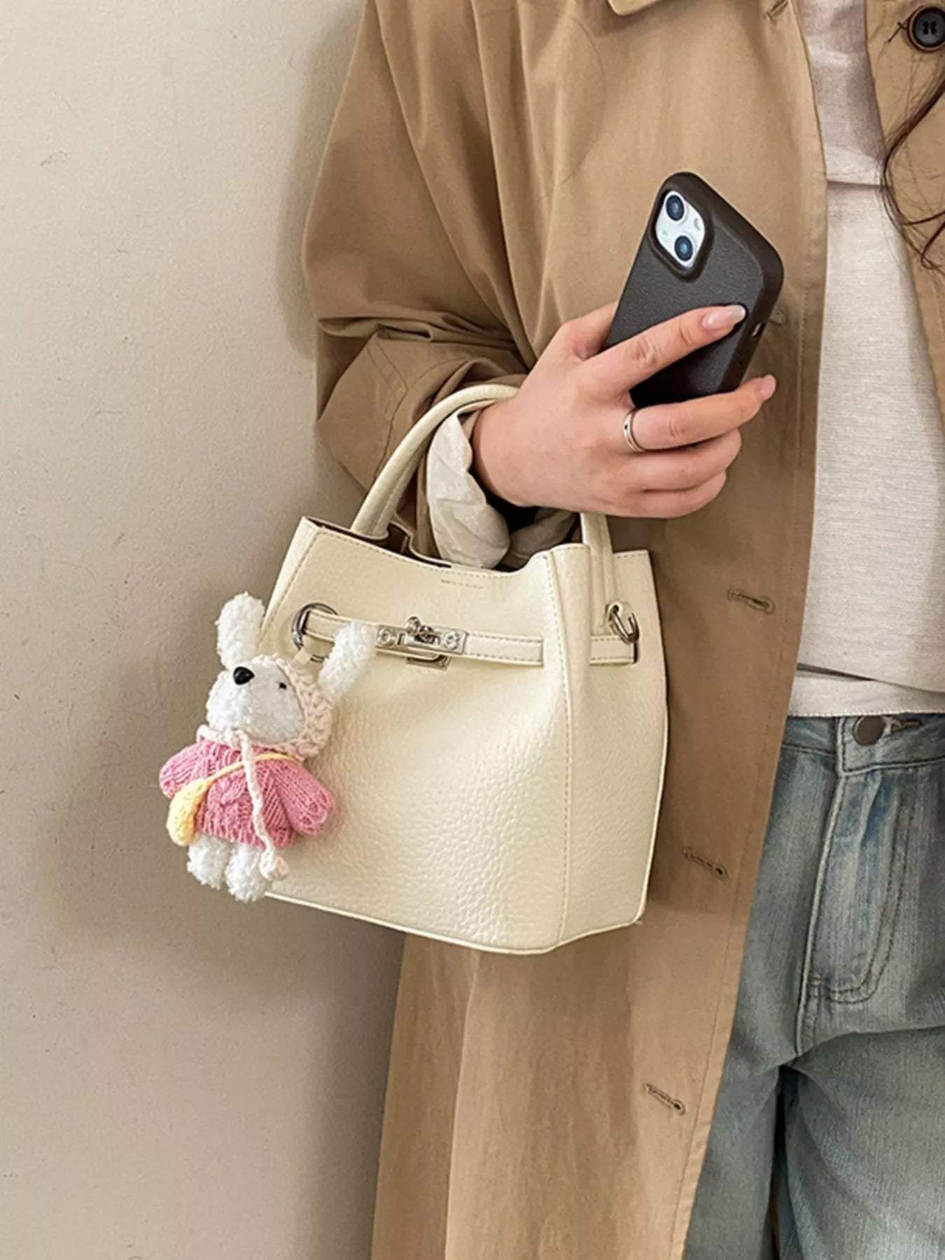 PU Leather Handbag - Trendsi - Flyclothing LLC