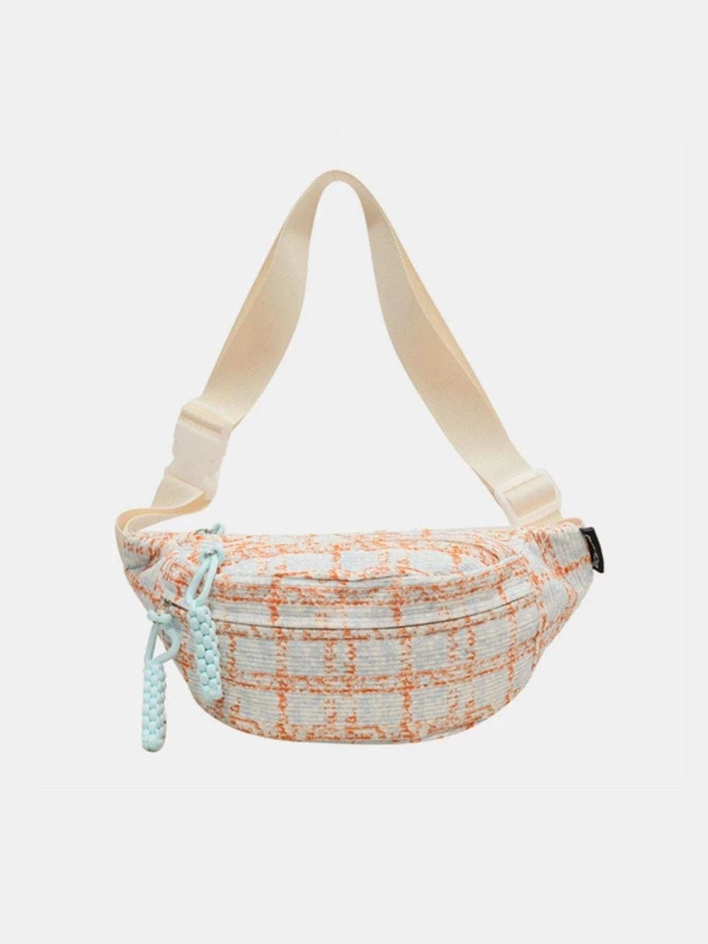 Contrast Plaid Polyester Crossbody Bag - Trendsi - Flyclothing LLC