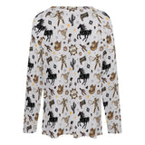 Baha Ranch Western Print Long Sleeve Top - Baha Ranch Western Wear - Flyclothing LLC