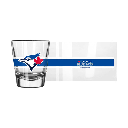 Toronto Blue Jays 2oz Stripe Shot Glass - Logo Brands - Flyclothing LLC