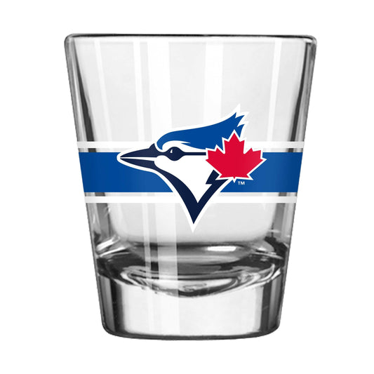 Toronto Blue Jays 2oz Stripe Shot Glass - Logo Brands - Flyclothing LLC