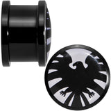 5/8 Licensed Hawkeye Logo Acrylic Screw Fit Plugs Set
