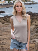 Tie Shoulder V-Neck Sweater Vest - Trendsi - Flyclothing LLC