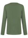 Half Button Long Sleeve T-Shirt - Trendsi
