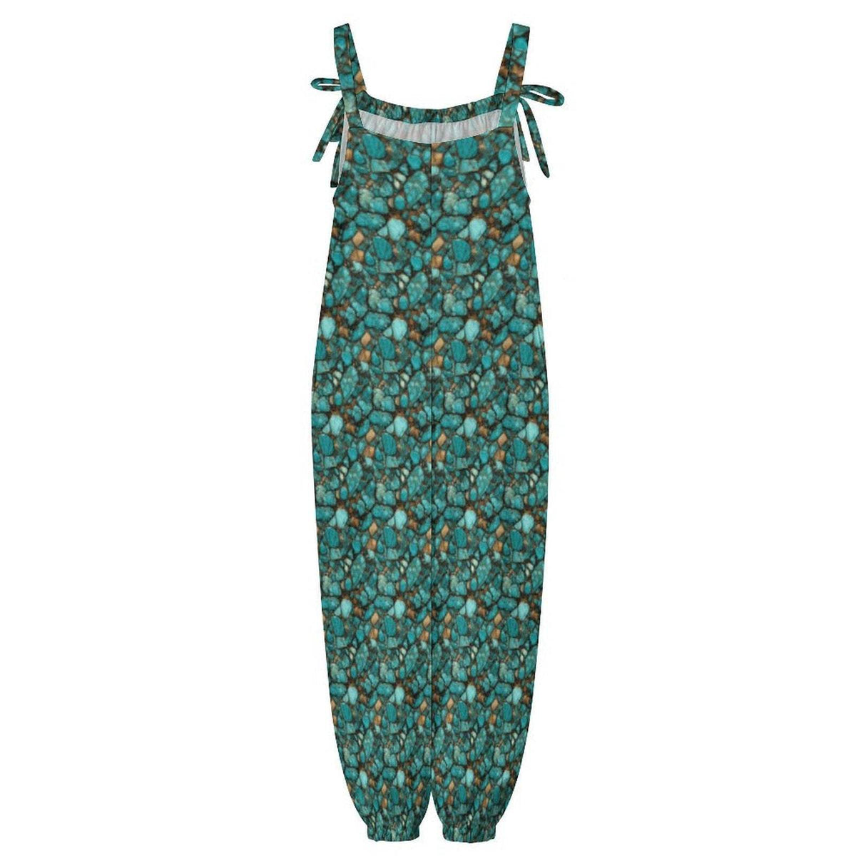 Baha Ranch All Turquoise Overalls Jumpsuit - Baha Ranch Western Wear - Flyclothing LLC