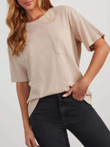 Round Neck Half Sleeve T-Shirt - Trendsi - Flyclothing LLC