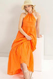 HYFVE Halter Neck Cover Up Maxi Dress - Trendsi - Flyclothing LLC