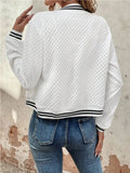 Zip Up Long Sleeve Jacket - Trendsi
