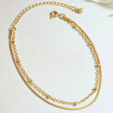 Titanium Steel Double Layered Bracelet - Trendsi - Flyclothing LLC