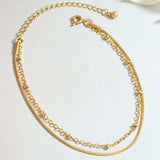 Titanium Steel Double Layered Bracelet - Trendsi - Flyclothing LLC