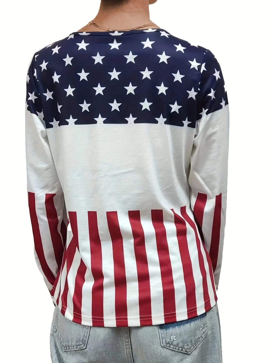 Crisscross Color Block Long Sleeve T-Shirt - Trendsi - Flyclothing LLC