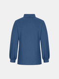 Full Size Mock Neck Long Sleeve T-Shirt - Trendsi - Flyclothing LLC