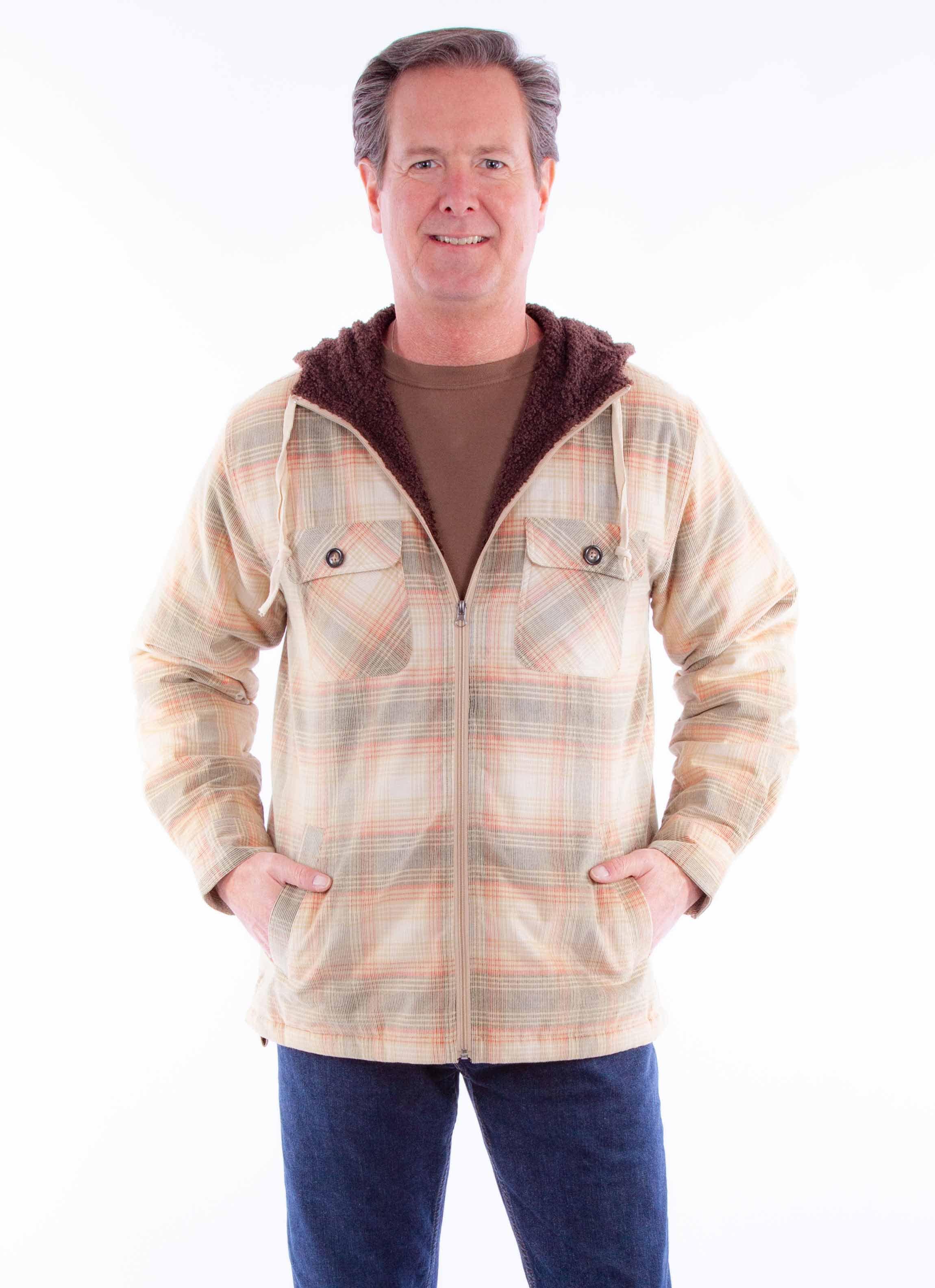 Scully Leather Farthest Point Sherpa Lined Corduroy Hoodie